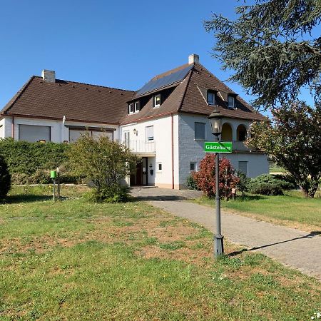 Gaestehaus An Der Rheinbruecke Altlussheim Luaran gambar